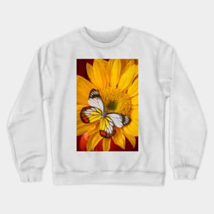 Sunflower Bold Beautiful Butterfly Crewneck Sweatshirt